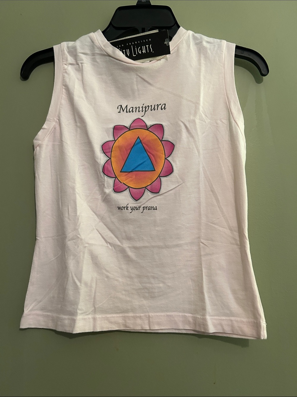 NWT City Lights Yogilates Women’s Manipura Graphic Tank Top - Light Pink Size S